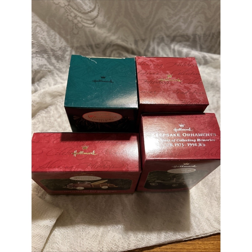 4 Hallmark Keepsake Ornaments CLUB EDITION 1996 97 98 99 Cars Steelcraft Murray - Picture 7 of 11